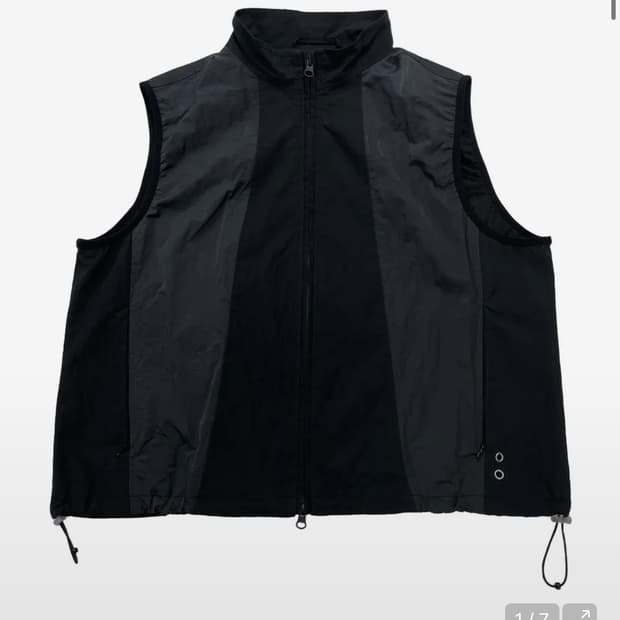더콜디스트모먼트 3 slit vest (black) L