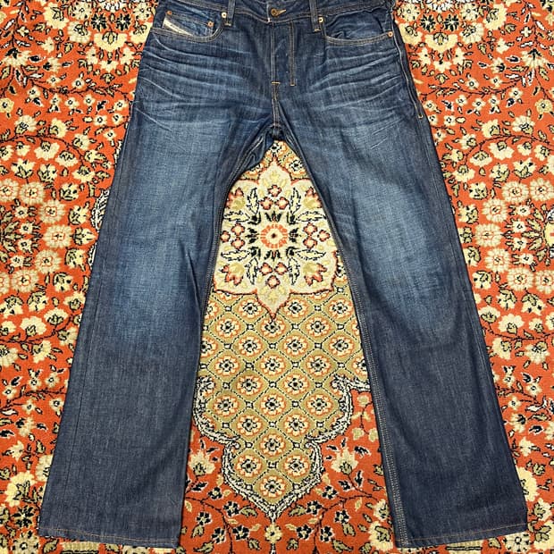 [31] 디젤 자티니 부츠컷 진청 데님 플레어 팬츠