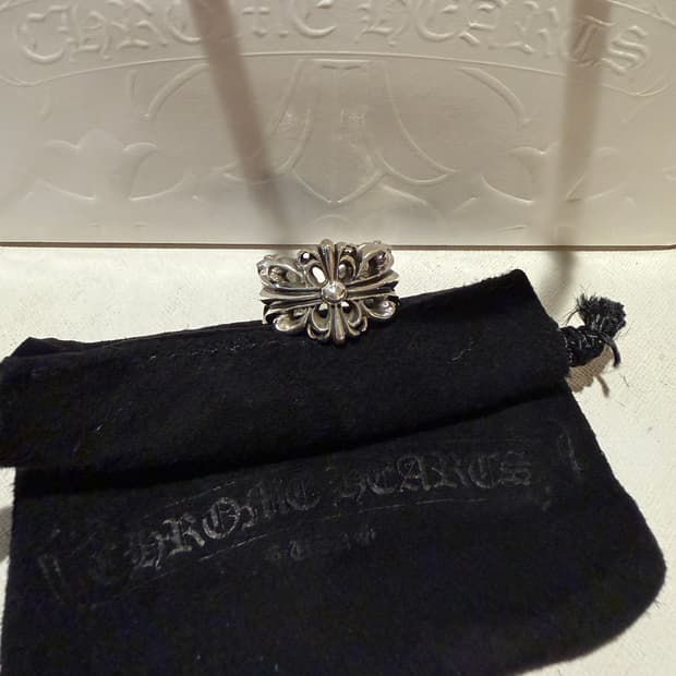 크롬하츠 더블 플로랄 링 반지