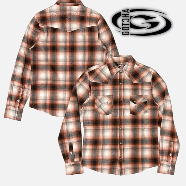 embroidery western orenge shirt