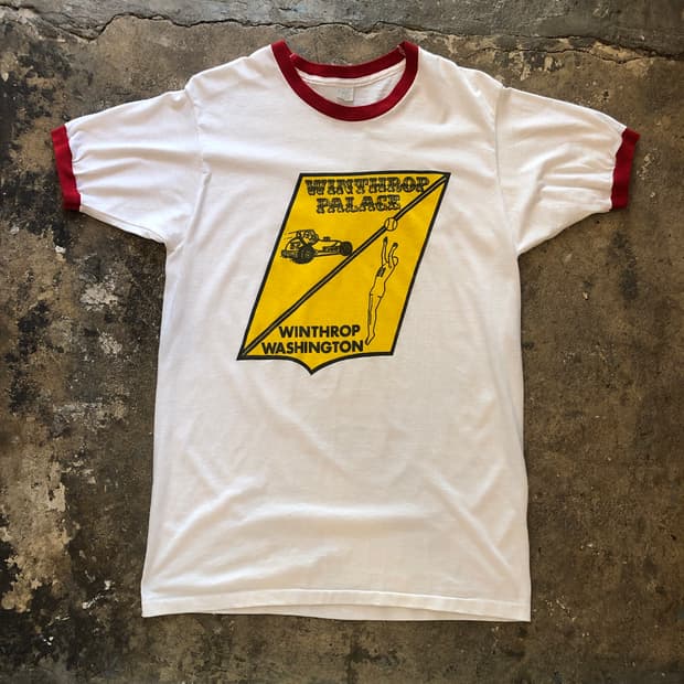 70s~90s Ringer T-shirt-XL