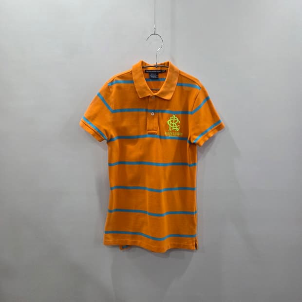 폴로랄프로렌 스포츠 우먼 피케 스트라이프 카라티 S