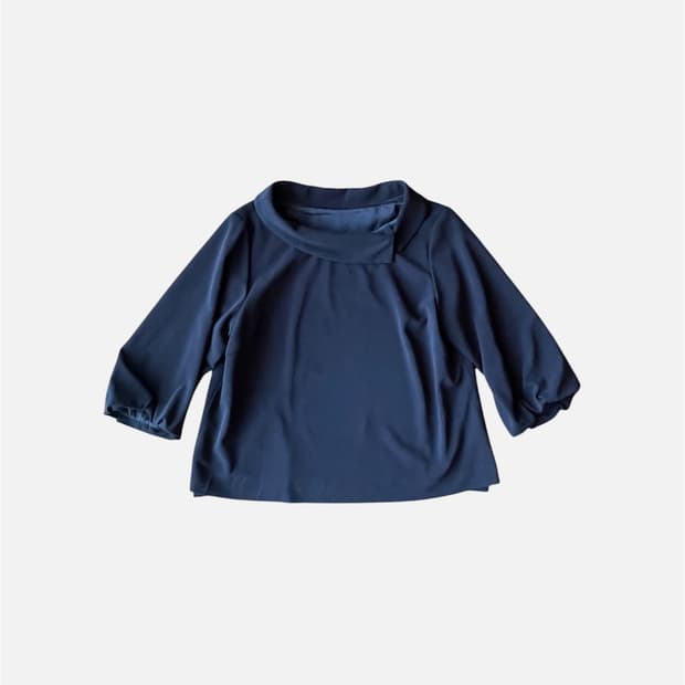 Cowl Neck Balloon Blouse
