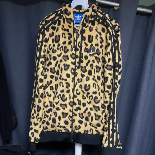 아디다스 레오파드 후드집업 90
