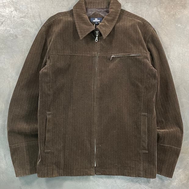 빈티지 스트라이프 블루종 자켓