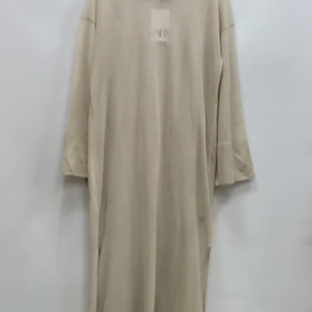 새상품) ZARA 자라 메쉬 롱 원피스 /  여 S 베이지