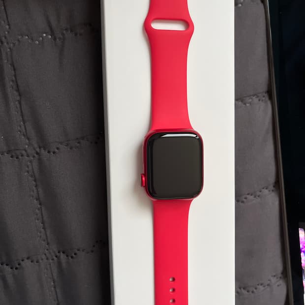 애플워치 41mm 레드 알류미늄