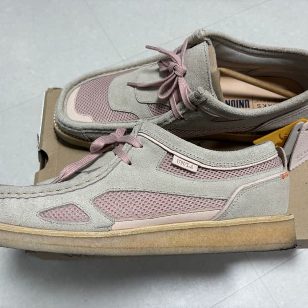 클락스 오리지널스 왈라비 유니온 핑크 베이지 280