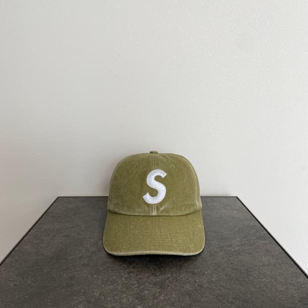 (OS) 슈프림 S로고 볼캡 모자 피그먼트 탄