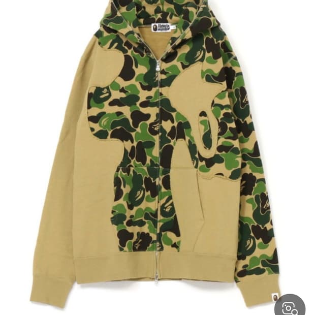 베이프 카모 후드집업 S