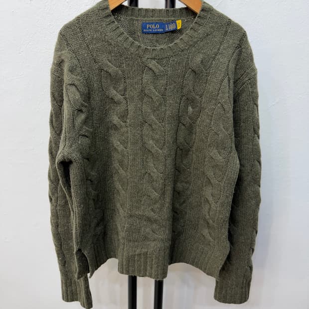 정품) 폴로랄프로렌 신형 여성 케이블 니트 S