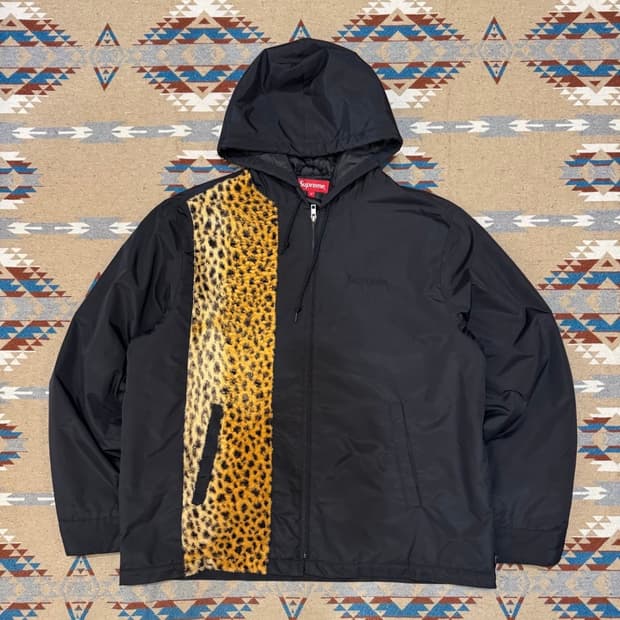 슈프림 치타 후디스 스테이션 자켓 블랙