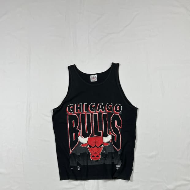 90’s nba 느바 시카고 불스 팀 로고 탱크탑 나시티