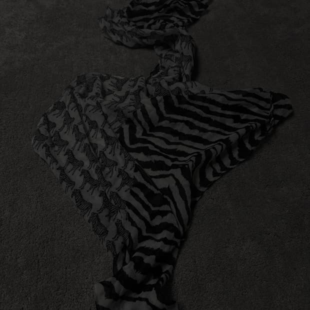 Vintage vkei punk mood leopard scarf