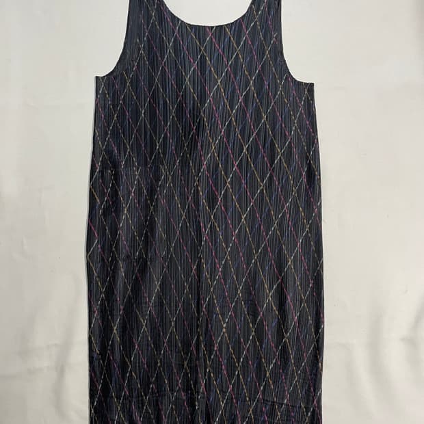 이세이미야케 플리츠 apron dress 