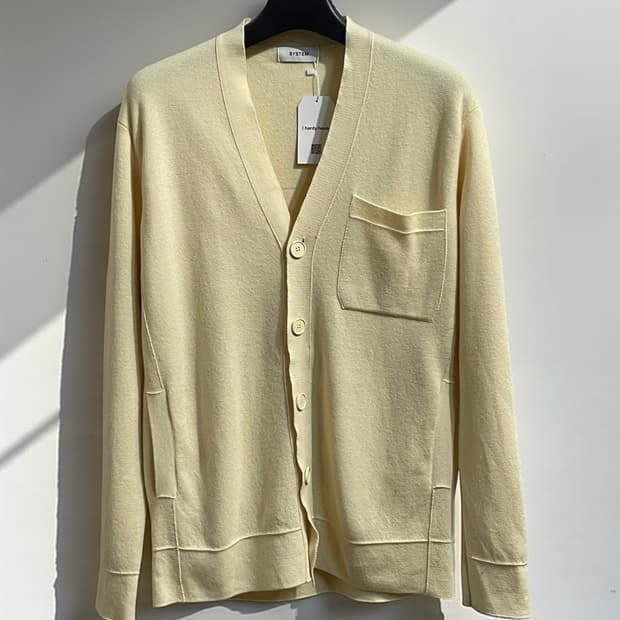 시스템 울 브이넥 가디건