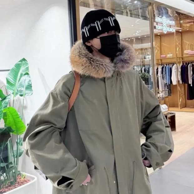 구매) 버버리 퍼 야상 