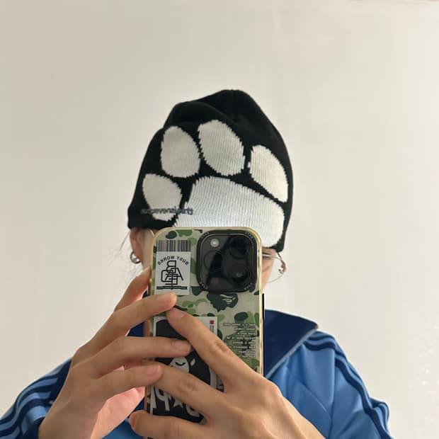 디스이즈네버댓 비니 big paw beanie