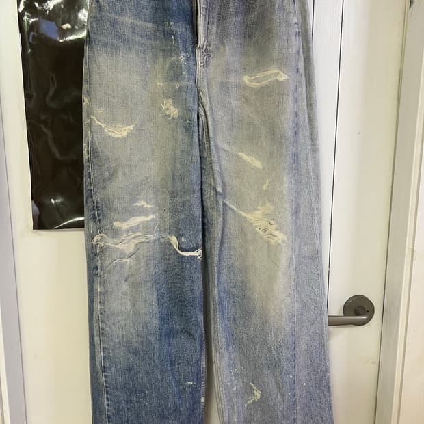 [판매] 아워레가시 디지털 프린트 데님팬츠 풀컷