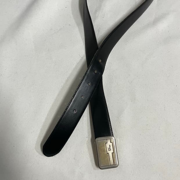 80‘s Dior 리버시블 레더 벨트