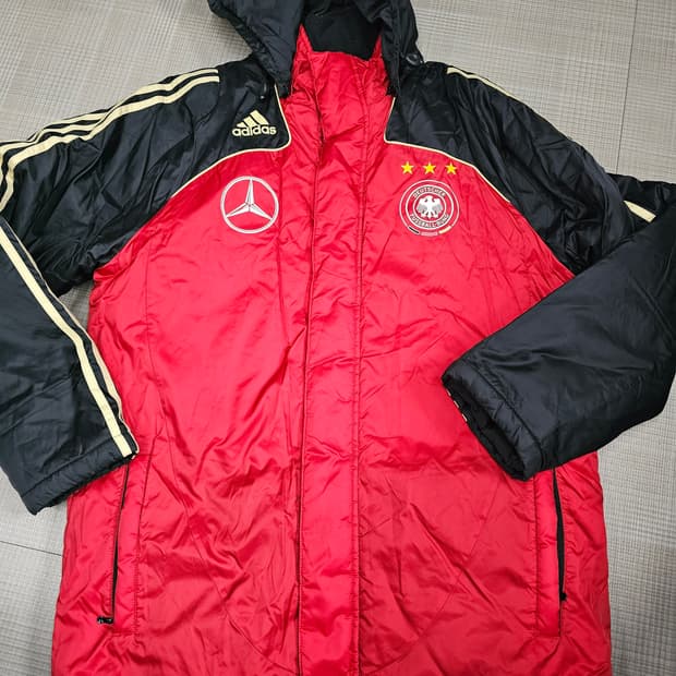 아디다스 독일 축구대표팀 벤치파카 롱하프패딩