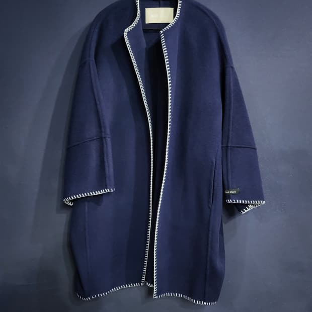 캐시미어 울 혼방 핸드메이드 가디건(새상품)