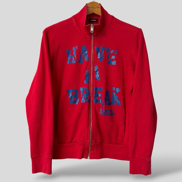 (여성OS)Diesel 디젤 스웨트 집업 자켓