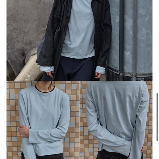 mudule semi longsleeve ciel