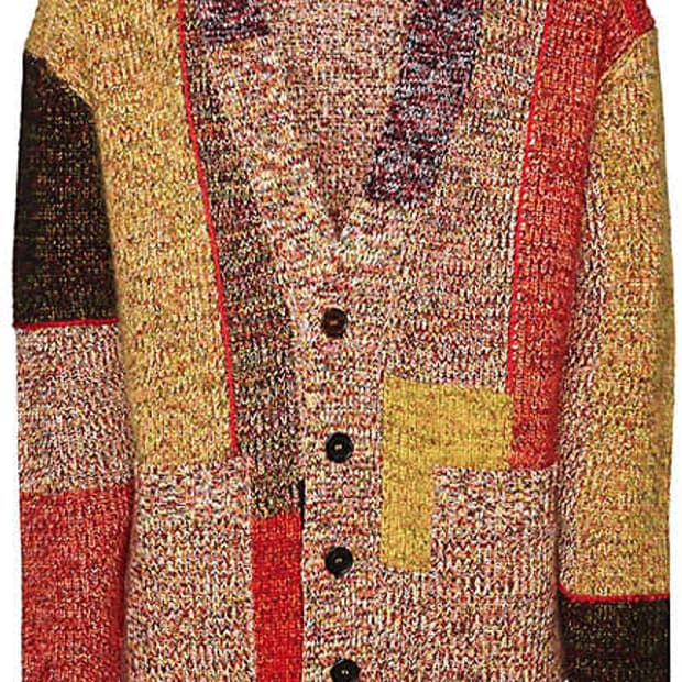 Burberry 컬러블록 멜란지 울가디건L