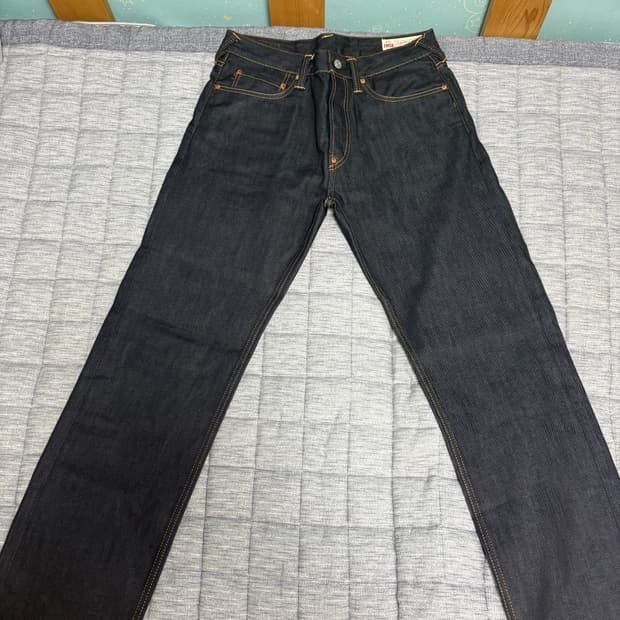 Evisu 다이콕 프린트 배기진 34