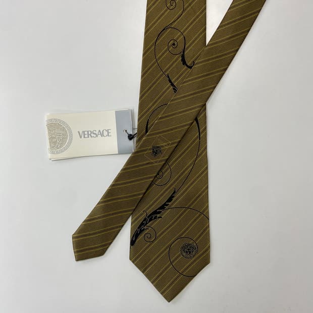 택달린 미사용품 Versace 베르사체 정품 명품 넥타이