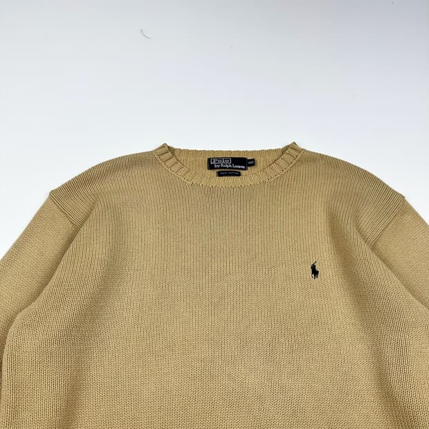 폴로 랄프로렌 포니 베이지 케이블니트 (XL)