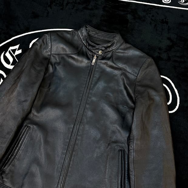 leather 빈티지 레더 미니멀 가죽자켓 램스킨 44-55