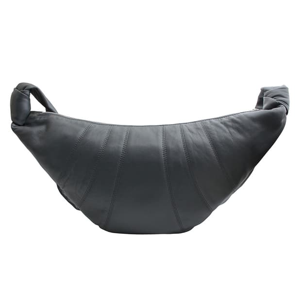 르메르 다크그레이 램스킨 크루아상 빅 크로스백