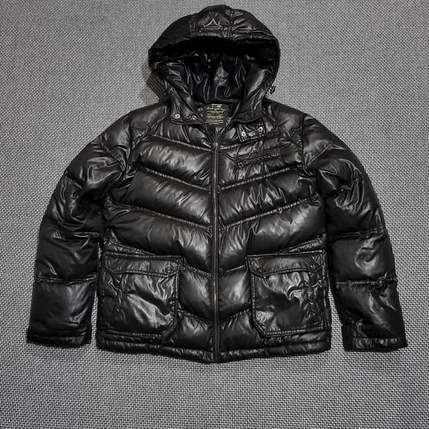 GUESS 게스 덕다운 패딩 블랙 (XL/100)