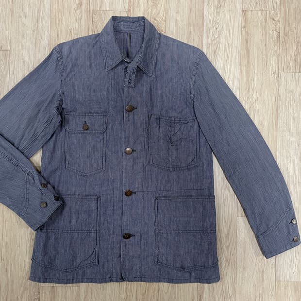 95) 40's 복각 웨어하우스 히코리 커버올(RRL&LVC&폴로)