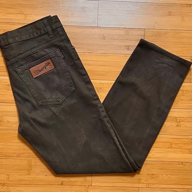 랭글러 브라운진 데님팬츠