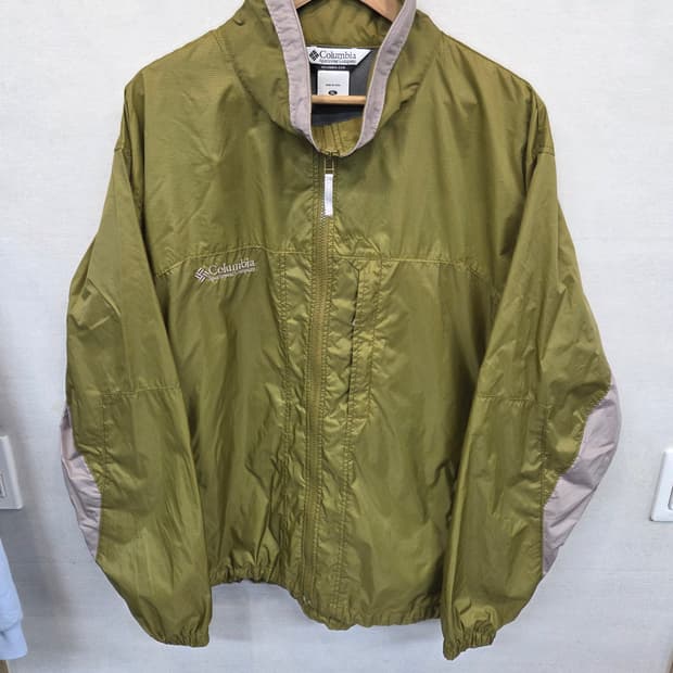 컬럼비아 패커블 투톤 경량 바람막이 집업자켓 xxl xxxl