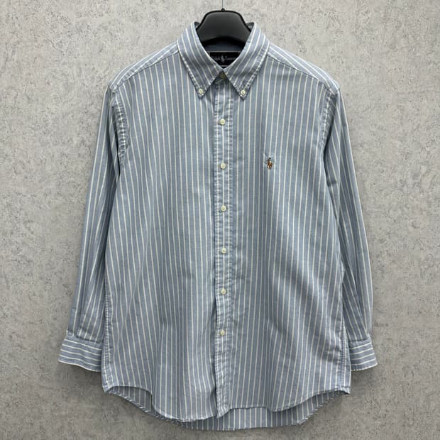 100 폴로 랄프로렌 남자 스트라이프 옥스포드 셔츠