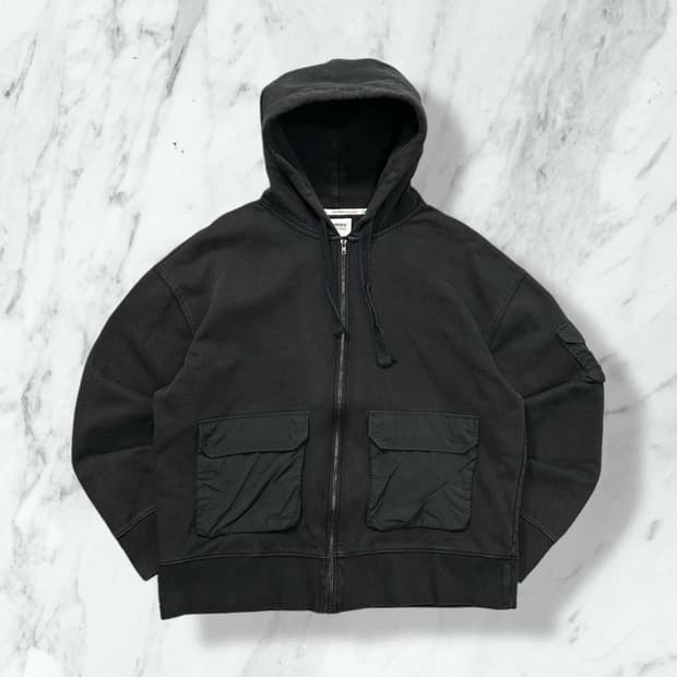 타미힐피거 카고 암패치 후드집업 