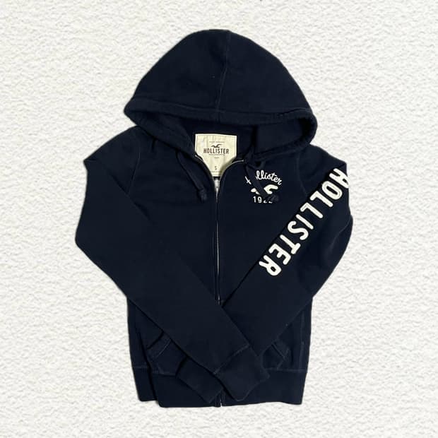 홀리스터 네이비 후드집업 S