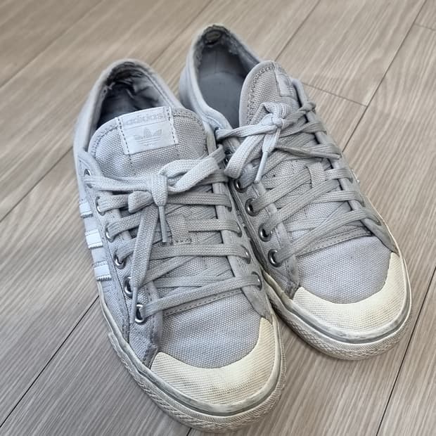 아디다스 니짜 트레포일 회색 스니커즈(230)