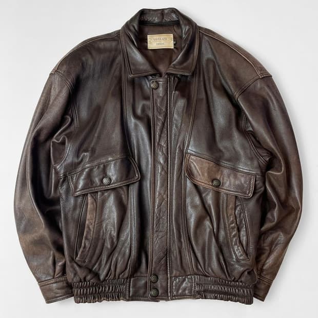 VAVELANI 가와사키 90s A-2 양가죽 자켓 A1406