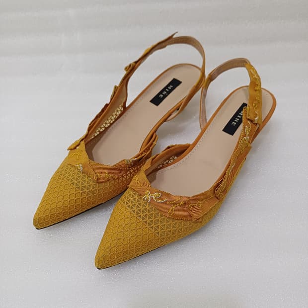 정품 마인 여름 샌들 슬링백 구두 230 / 굽 5cm 사랑봉봉