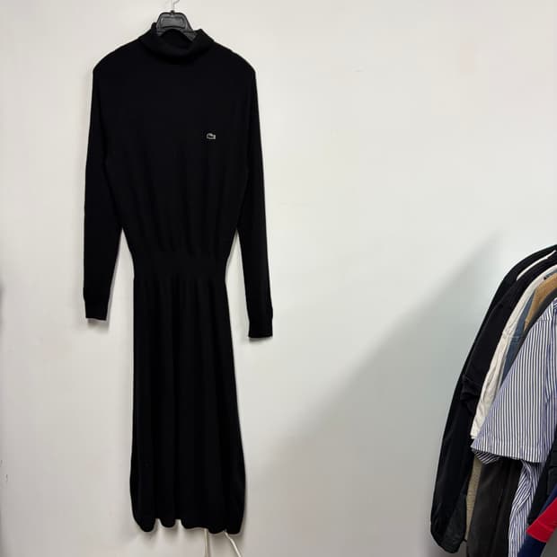 라코스테 터틀넥 울 니트 플레어 원피스[2357]