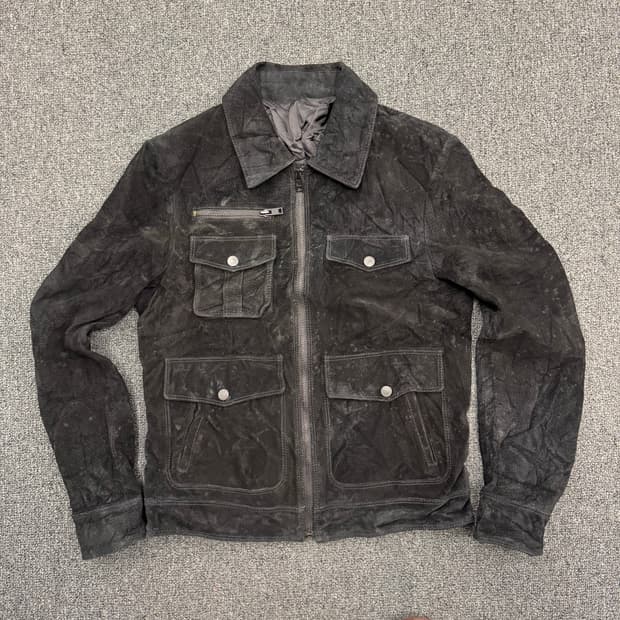 Vintage 여성 돼지가죽 자켓