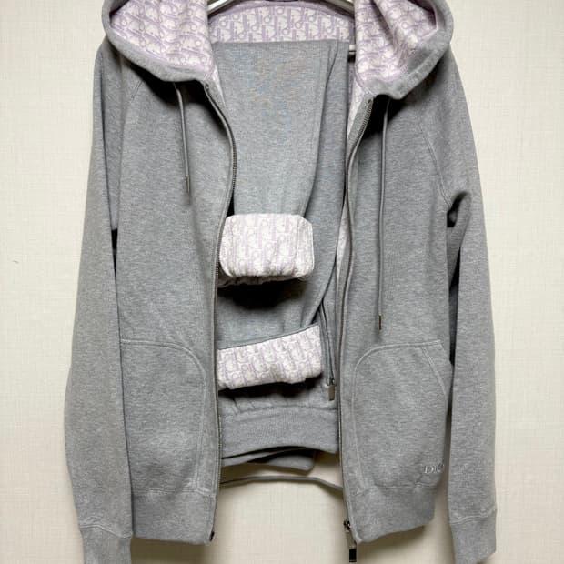 디올 오블리크 트레이닝 셋업 후드집업 조거팬츠 바지