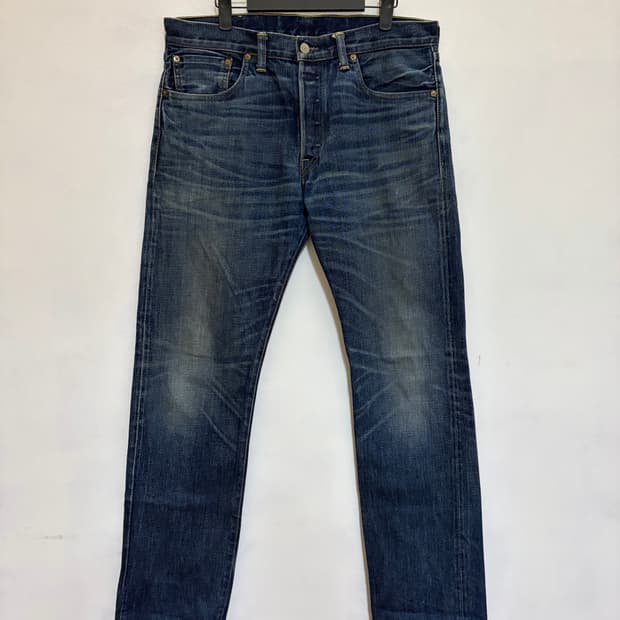 RRL 더블알엘 로우 스트레이트 셀비지 데님 32