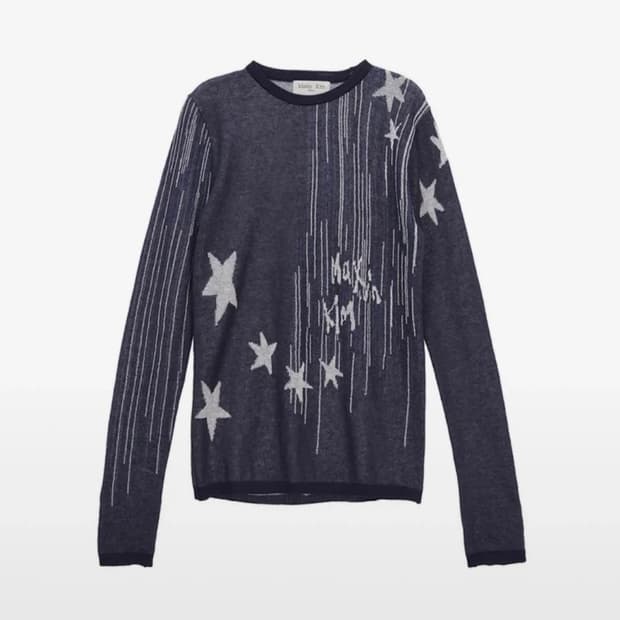 마뗑킴 밀키웨이 니트 네이비