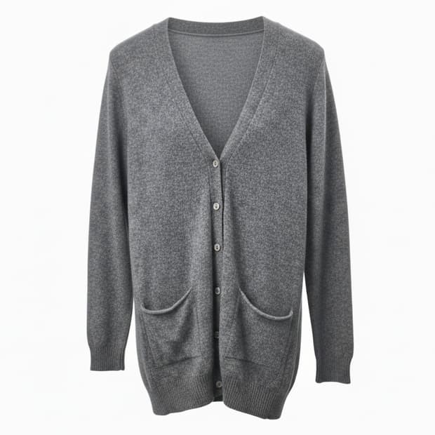 일본 빈티지 캐시미어 100 브이넥 니트 가디건 1805